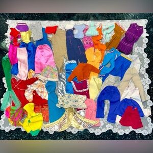 Huge lot vintage Barbie clothes lot